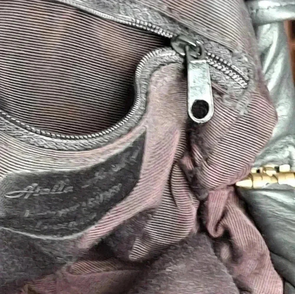 Atalla Genuine Leather Purse with studs EUC - Picture 6 of 8